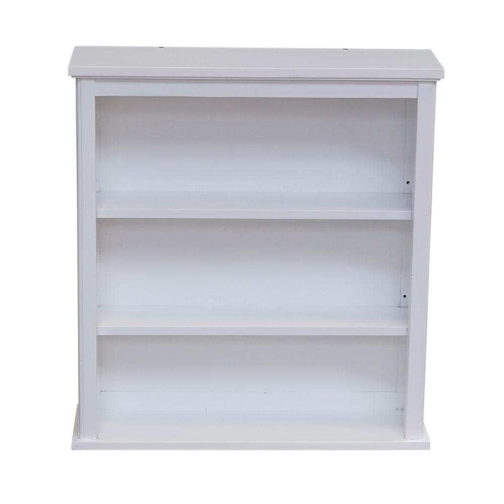 Dorset 27"W x 29"H Wall Mounted Bath Storage Cabinet with Two Open Shelves. Picture 8