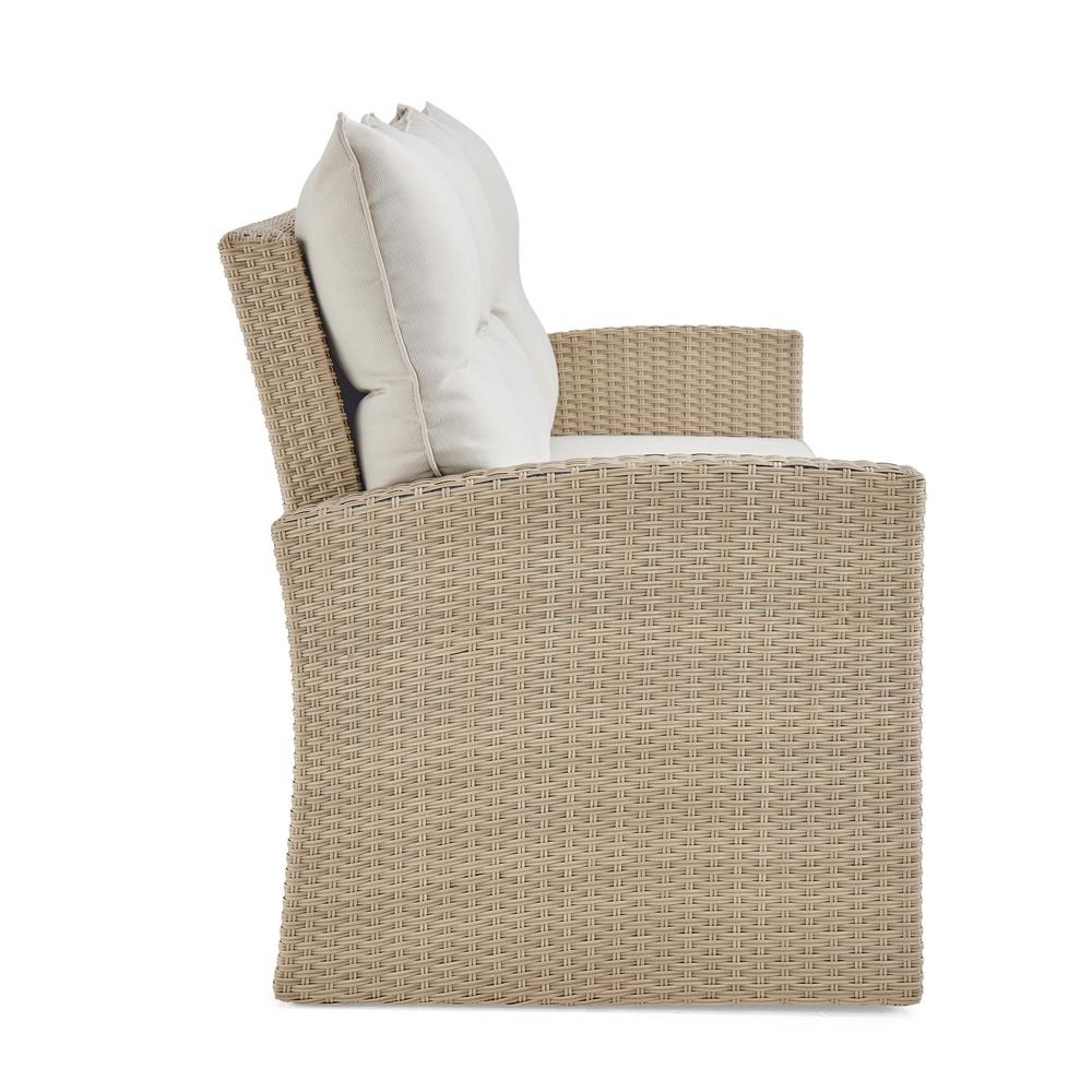 Canaan All-Weather Wicker 70"L Outdoor Sofa with Cushions. Picture 17