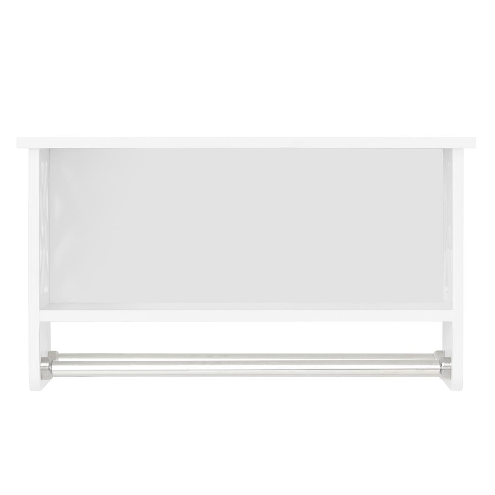 Coventry Over Toilet Open Storage Shelf, Bath Shelf with Two Towel Rods. Picture 9