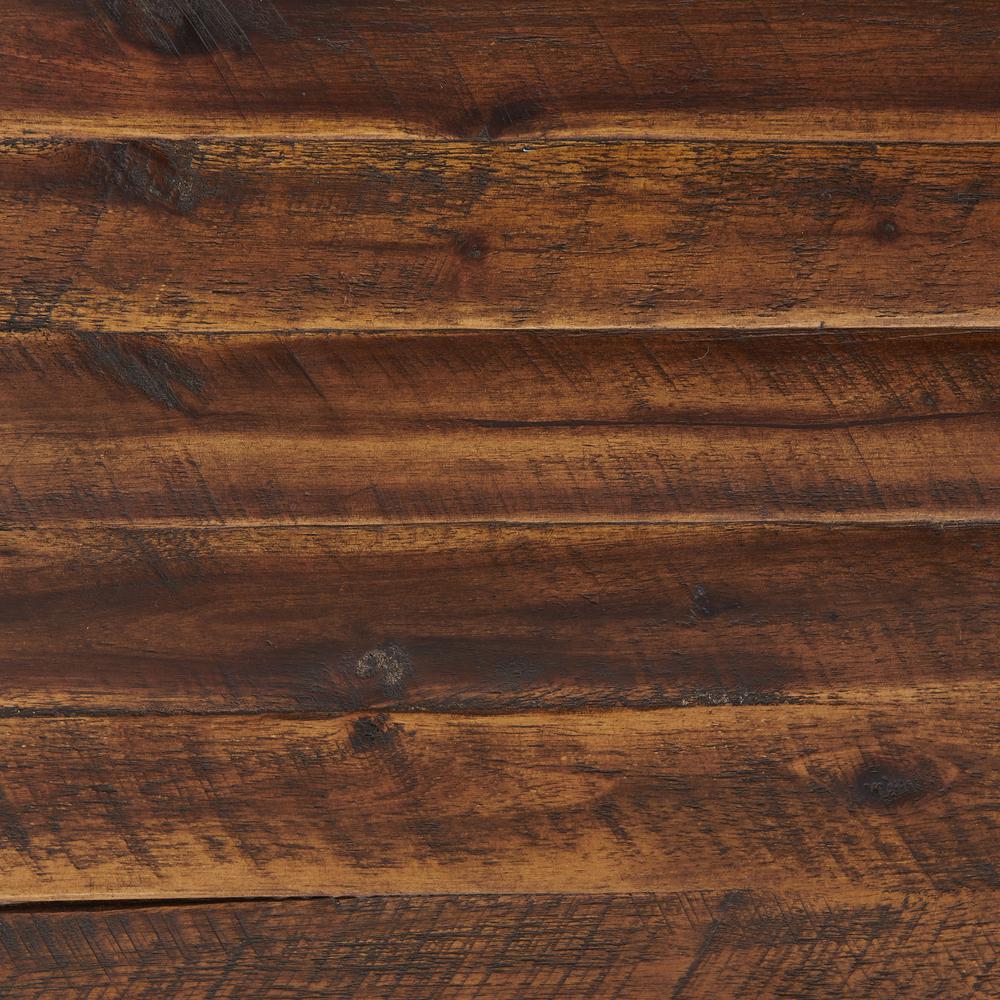 Claremont 40" Rustic Wood Bench with Low Shelf. Picture 21