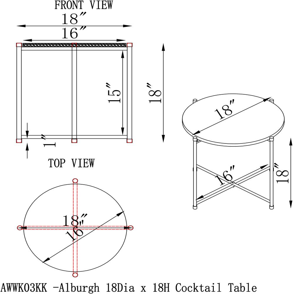 Andover All-Weather Outdoor Conversation Set with Two Rope Chairs and 18" H Cocktail Table. Picture 12