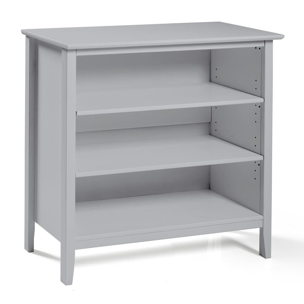 Simplicity Under Window Bookcase, Dove Gray. Picture 1