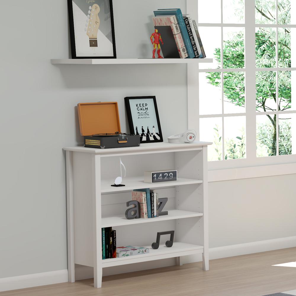 Simplicity Under Window Bookcase, White. Picture 6