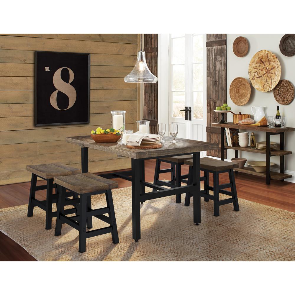 Pomona 48" Metal and Reclaimed Wood Media/Console Table. Picture 13