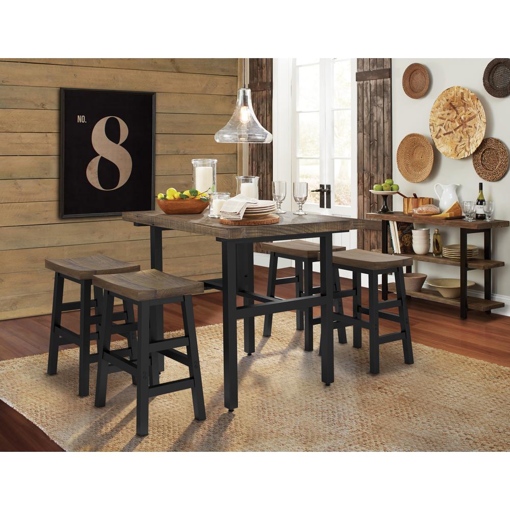 Pomona 48" Metal and Reclaimed Wood Media/Console Table. Picture 14