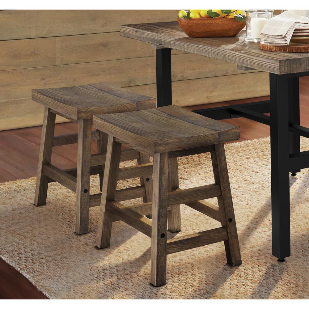 Pomona - Reclaimed Wood 20"H Barstool. Picture 4