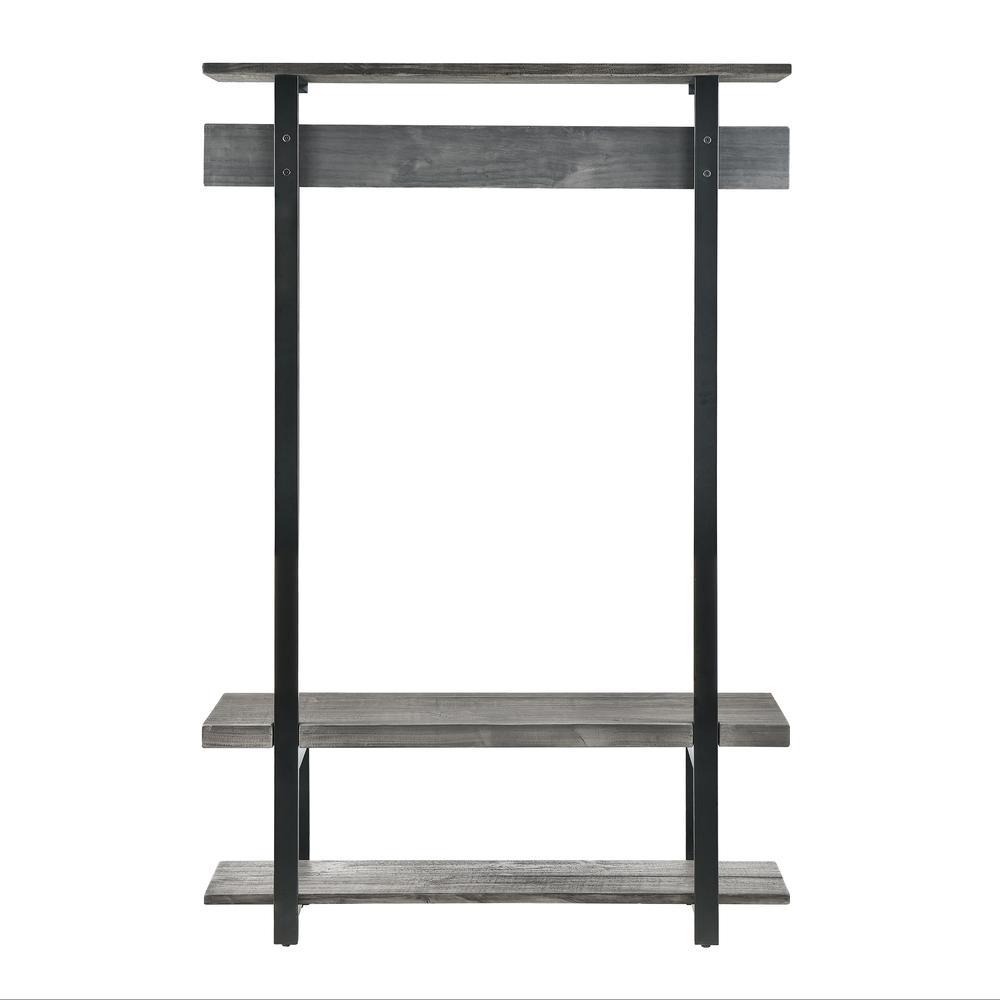 Pomona Entryway Hall Tree with Bench, Shelves & Coat Hooks. Picture 4