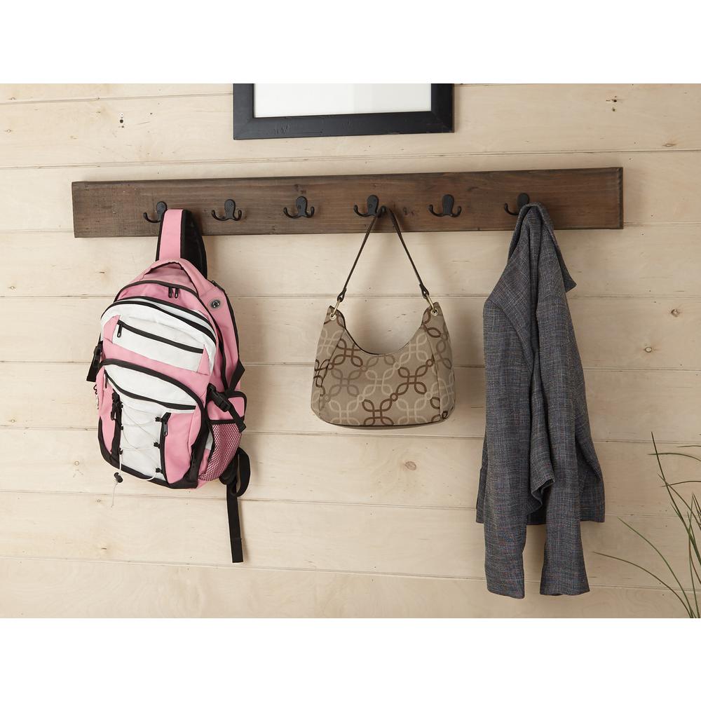Modesto  48" Reclaimed Wood Wall Coat Hooks. Picture 1
