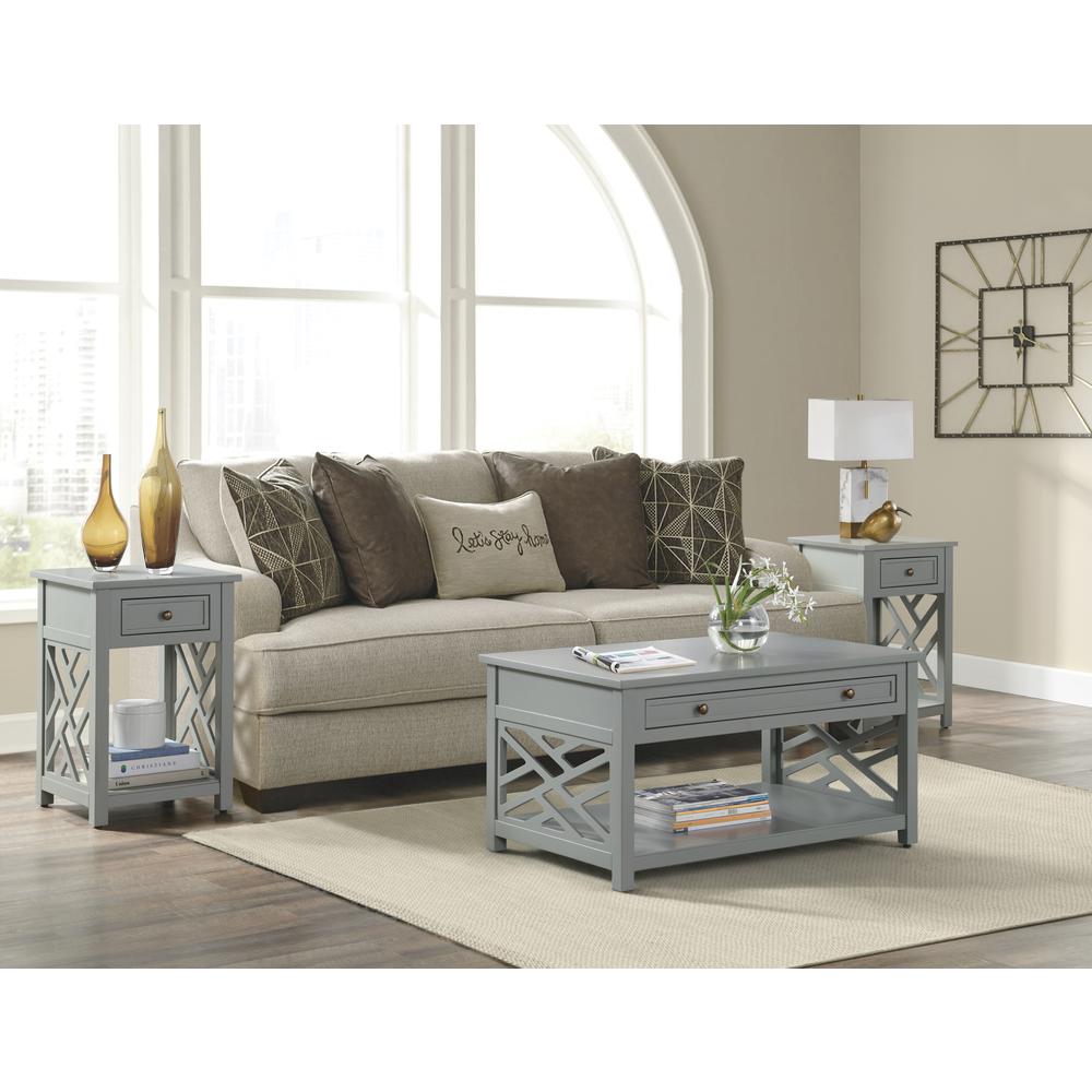Coventry 36" Coffee Table and Two End Tables with Drawer - Set of 3. Picture 13