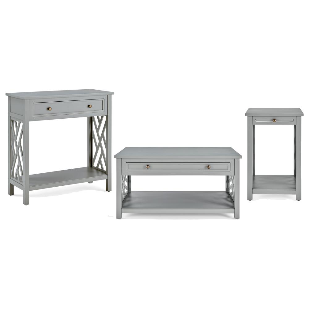 Coventry 36" Coffee Table, End Table with Tray and Console/TV Table - Set of 3. Picture 1