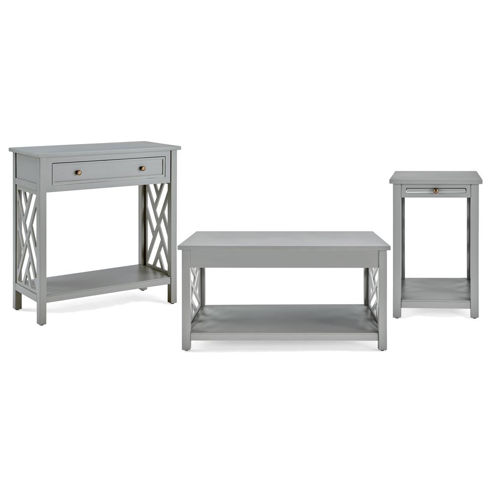 Coventry 36" Coffee Table, End Table with Tray and Console/TV Table, Set of 3. Picture 1