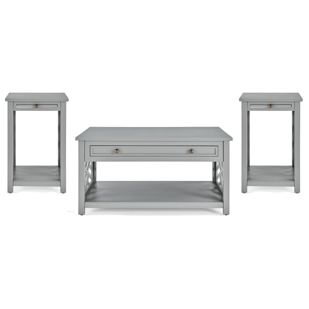 Coventry 36" Coffee Table with Drawer and Two End Tables with Tray, Set of 3. Picture 1
