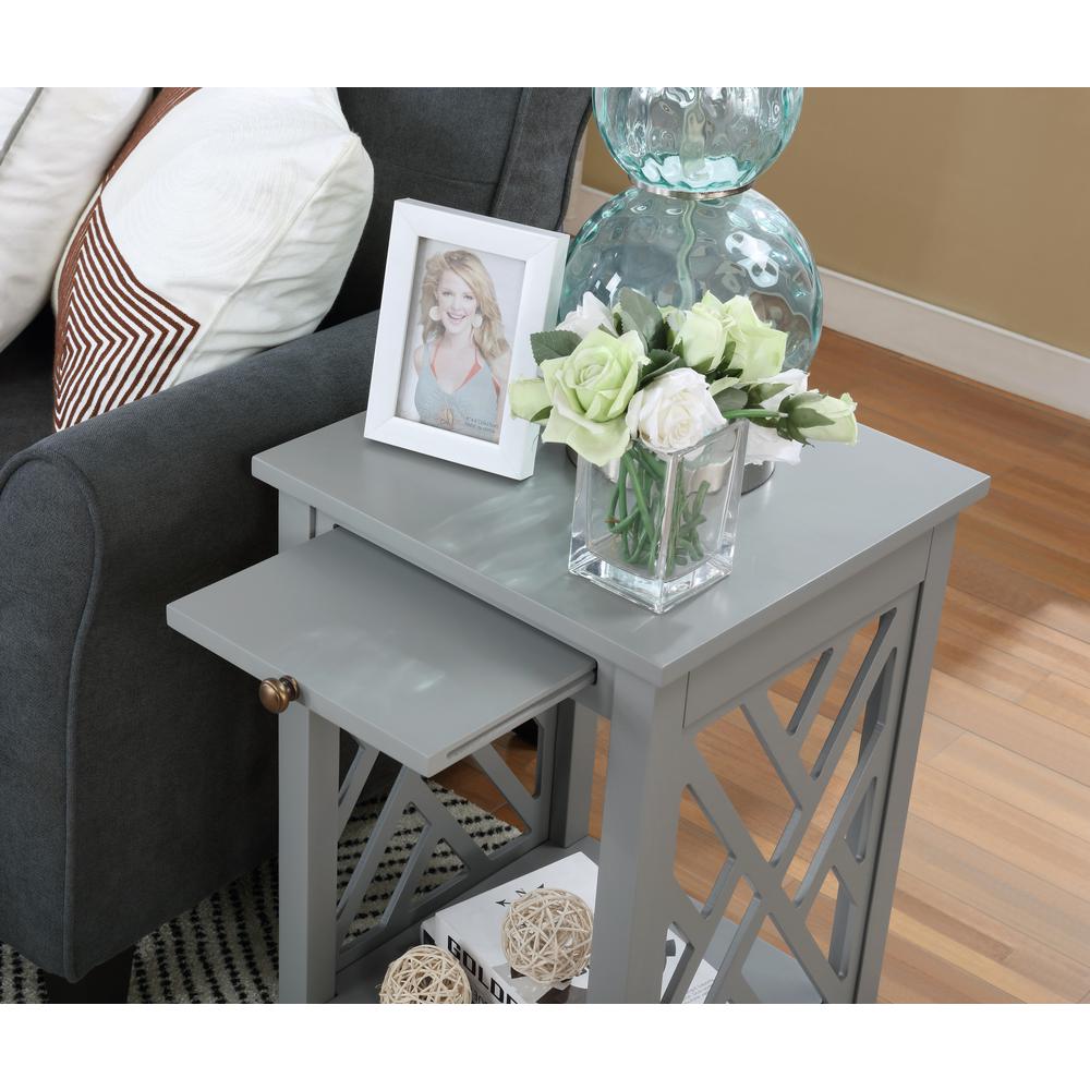 Coventry 36" Coffee Table with Drawer and Two End Tables with Tray, Set of 3. Picture 12