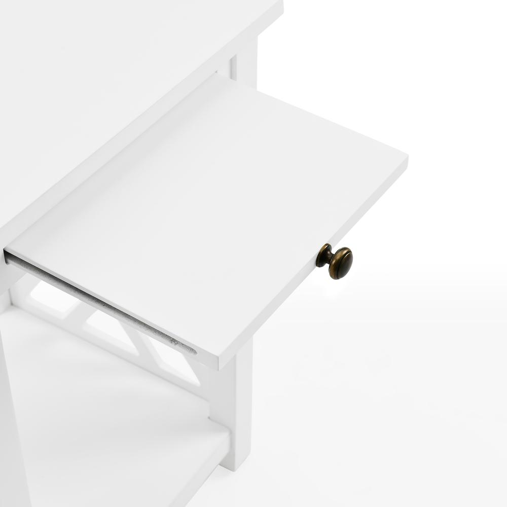 Coventry Wood End Table with Tray Shelf and Bottom Shelf. Picture 6