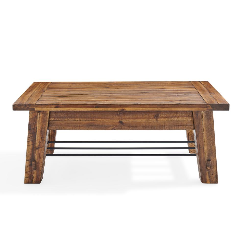 Durango Industrial Wood 48"L Coffee Table and Two End Tables, Set of 3. Picture 17