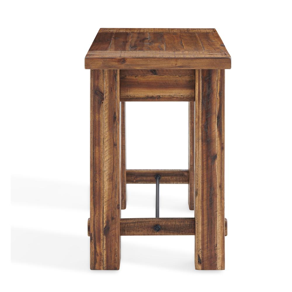 Durango Industrial Wood 48"L Coffee Table and Two End Tables, Set of 3. Picture 15