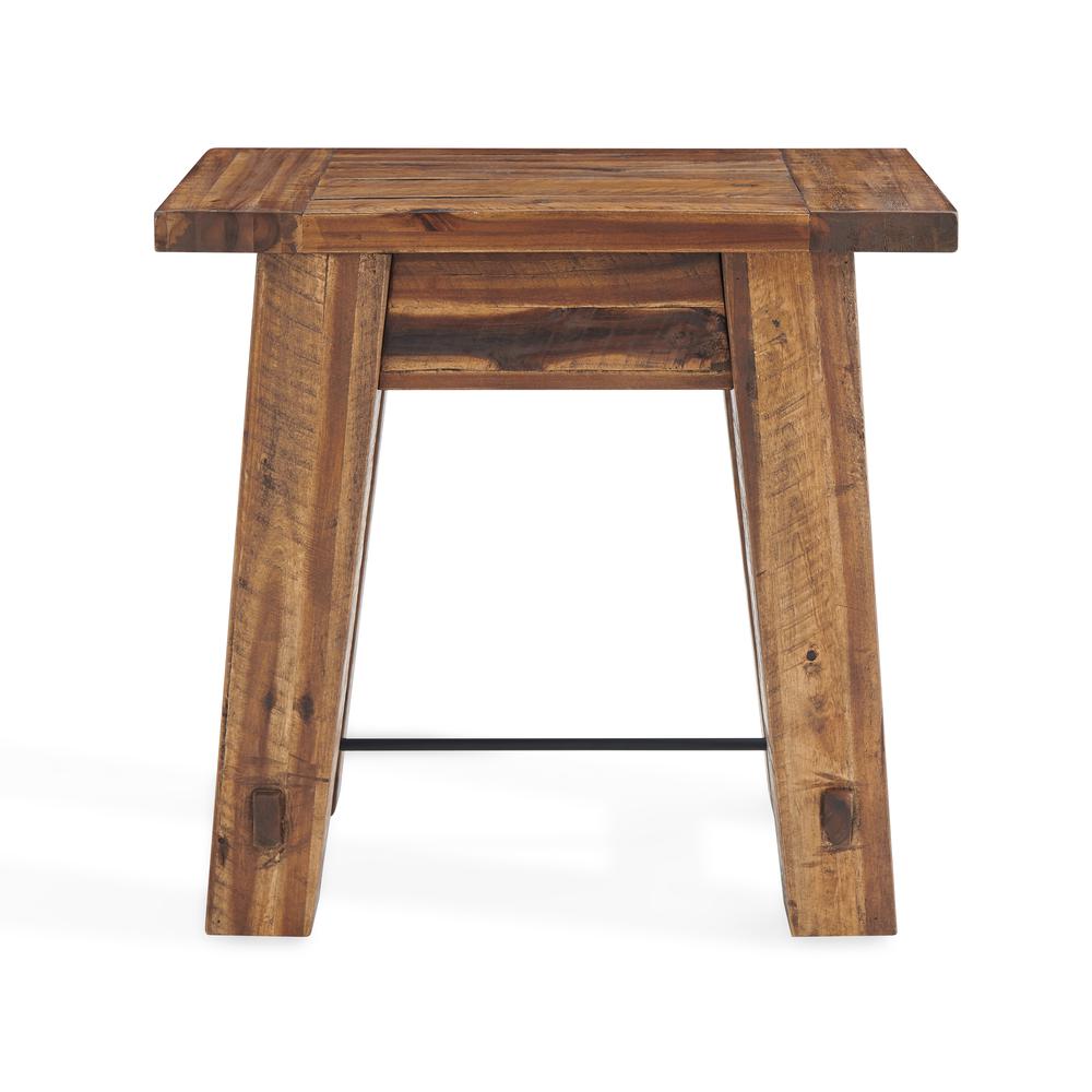 Durango Industrial Wood 48"L Coffee Table and Two End Tables, Set of 3. Picture 10