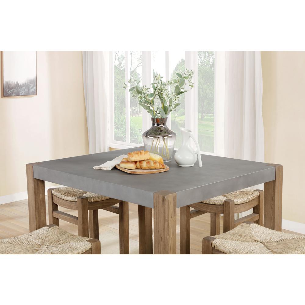 Newport 5-Piece Dining Set with 36"H Wood Counter-Height Dining Table and Four 26"H Stools. Picture 9