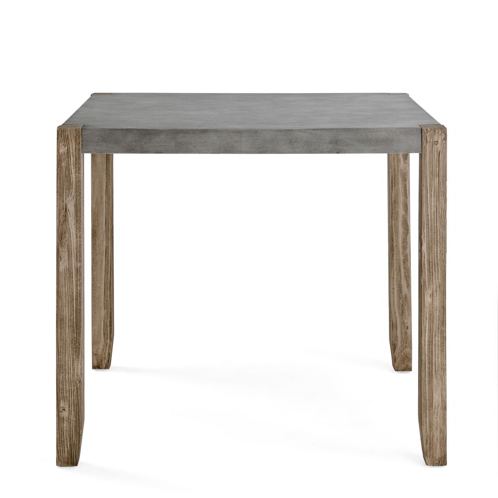 Newport 36"H Faux Concrete and Wood Counter Height Dining Table. Picture 8