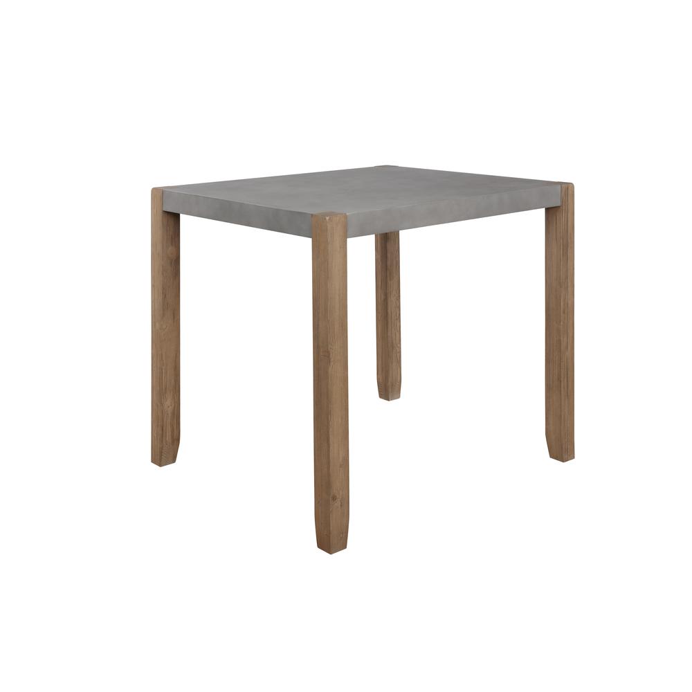 Newport 36"H Faux Concrete and Wood Counter Height Dining Table. Picture 4
