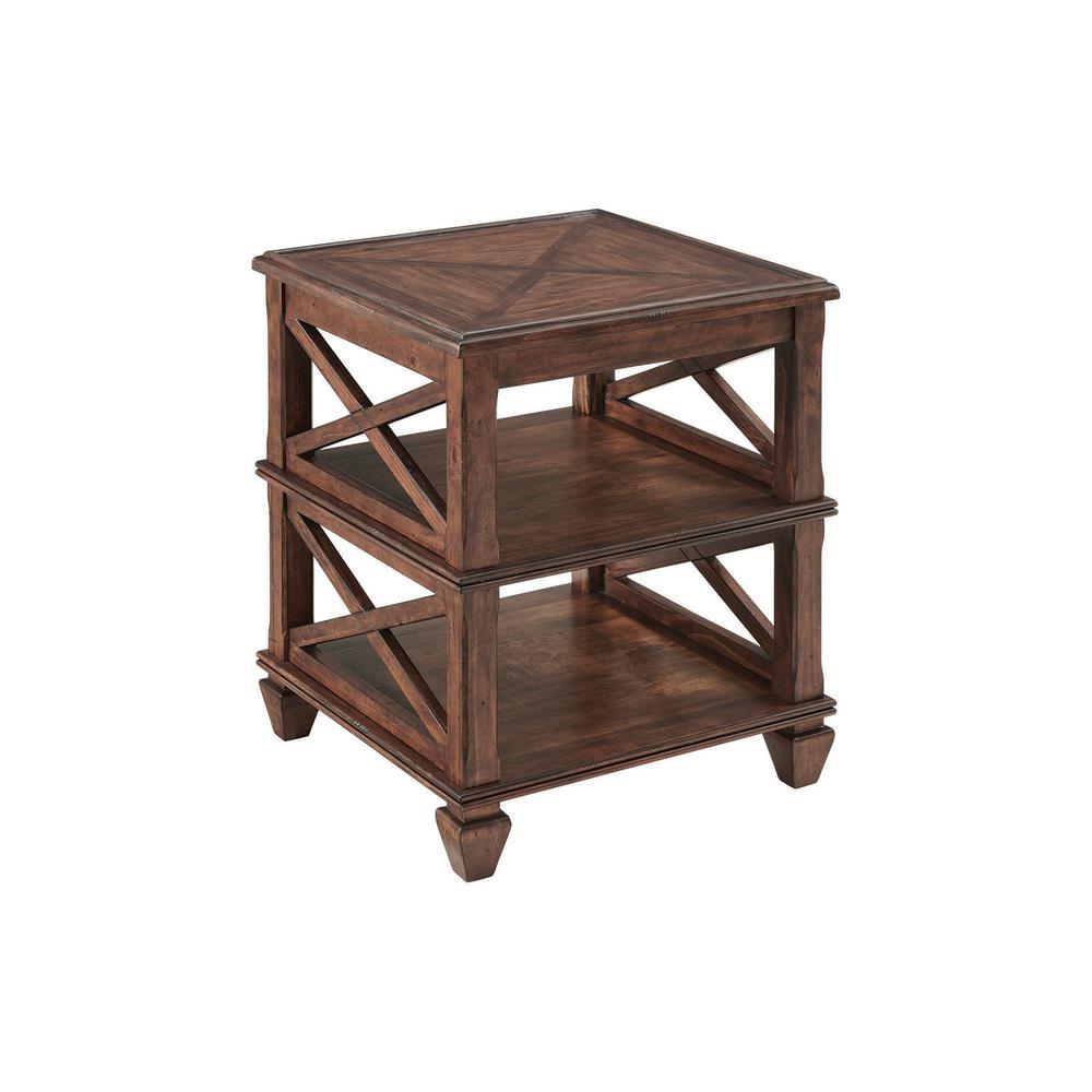 Stockbridge 3-Piece Wood Living Room Set with 45"L Coffee Table and Two 2 -Shelf End Tables. Picture 13
