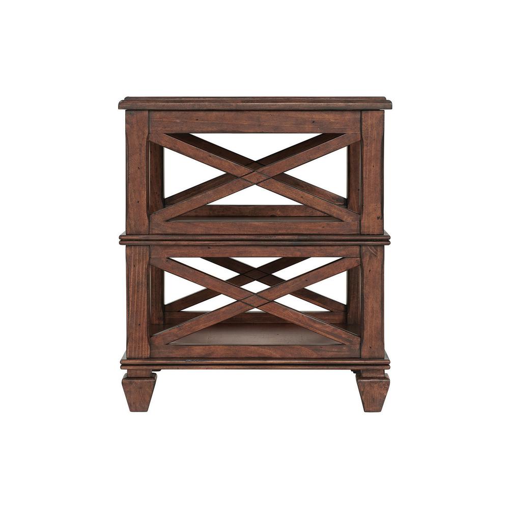 Stockbridge 3-Piece Wood Living Room Set with 45"L Coffee Table and Two 2 -Shelf End Tables. Picture 14