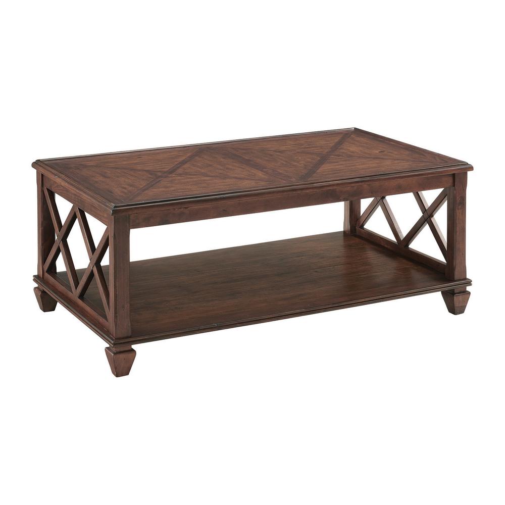 Stockbridge 3-Piece Wood Living Room Set with 45"L Coffee Table and Two 2 -Shelf End Tables. Picture 5