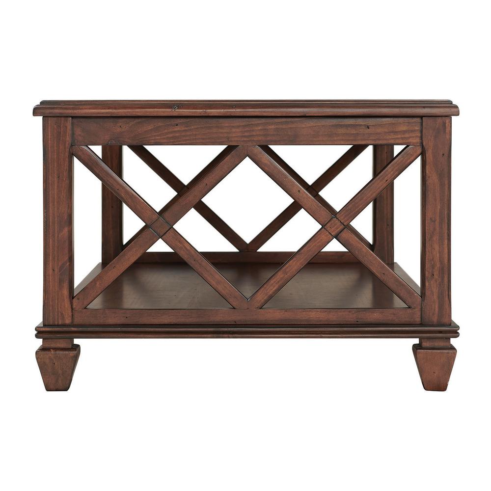 Stockbridge 3-Piece Wood Living Room Set with 45"L Coffee Table and Two 2 -Shelf End Tables. Picture 6