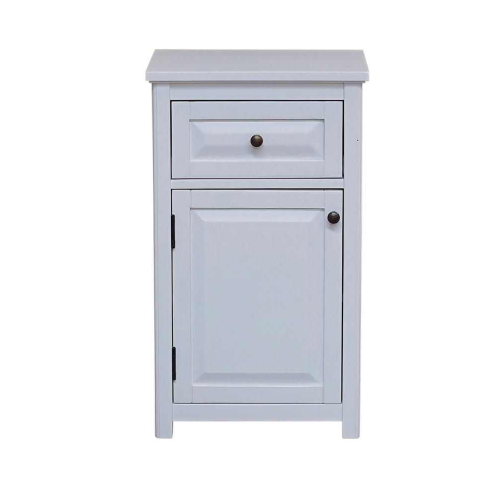 Dorset 17"W x 29"H Floor Bath Storage Cabinet with Drawer and Door. Picture 1