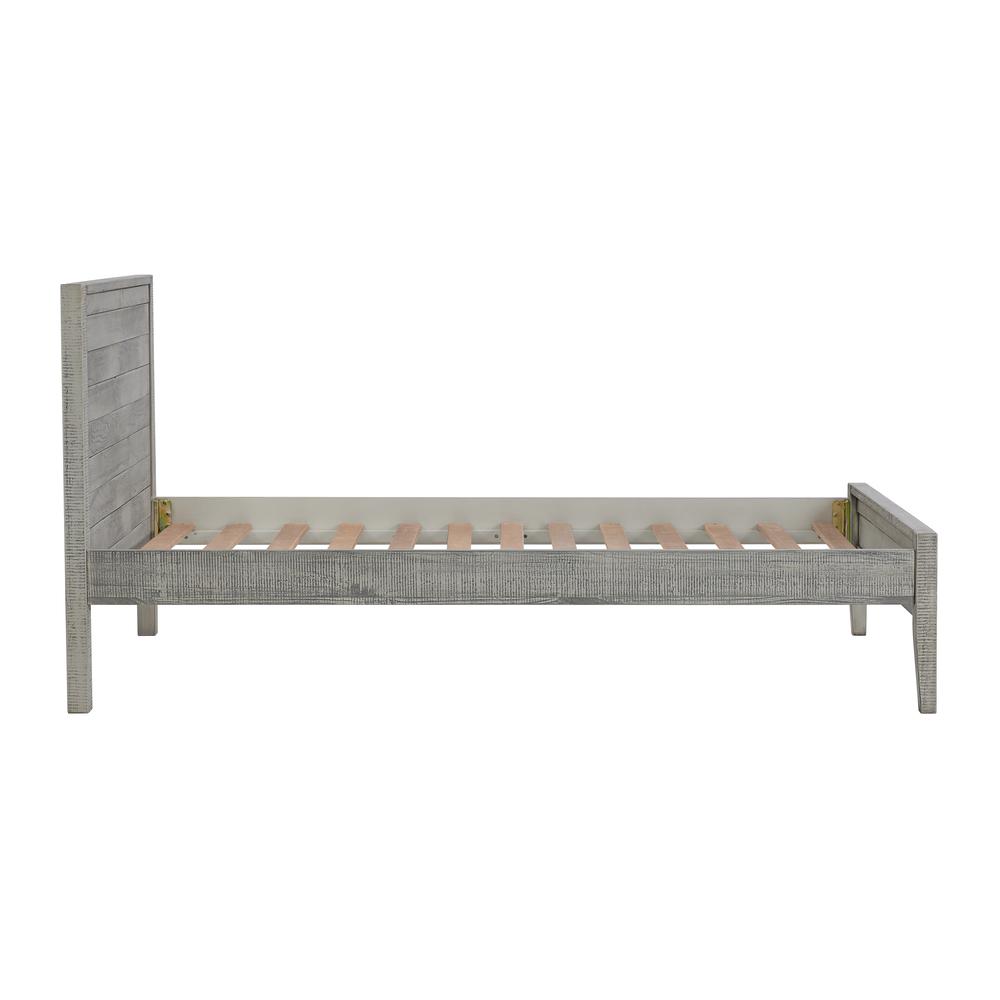 Windsor Panel Wood Twin Bed, Driftwood Gray. Picture 5