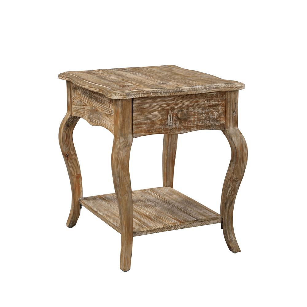 Rustic - Reclaimed End Table, Driftwood. Picture 2