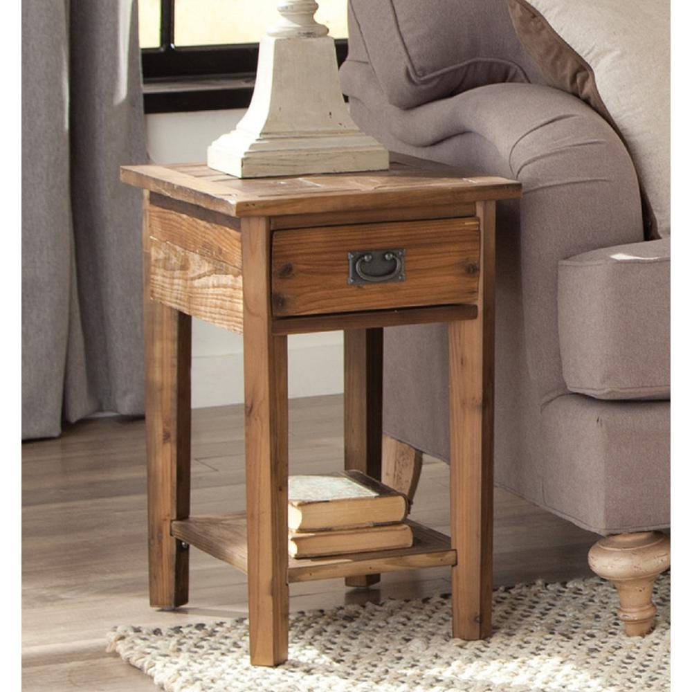 Revive - Reclaimed Chairside Table, Natural. Picture 8