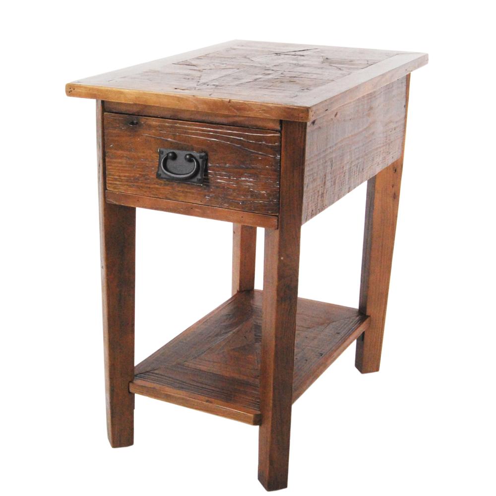 Revive - Reclaimed Chairside Table, Natural. Picture 2