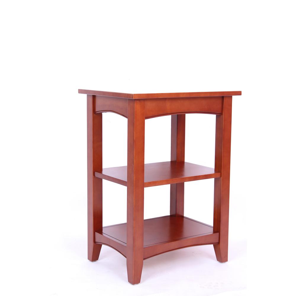 Shaker Cottage 2 shelf End Table, Cherry. Picture 3