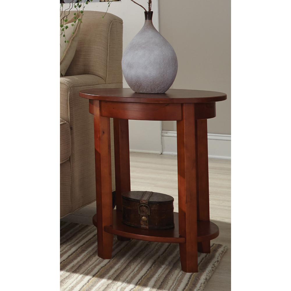 Shaker Cottage 2 shelf End Table, Cherry. Picture 4