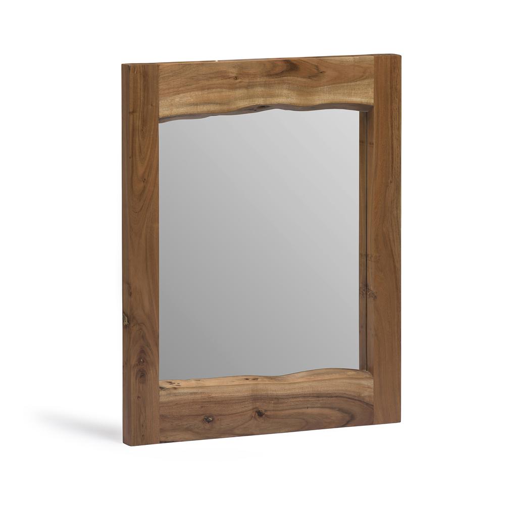 Alpine Natural Live Edge Wood 24" Mirror. Picture 1