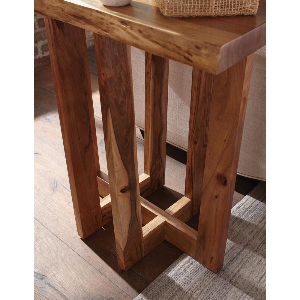 Berkshire Natural Live Edge Wood End Table. Picture 3