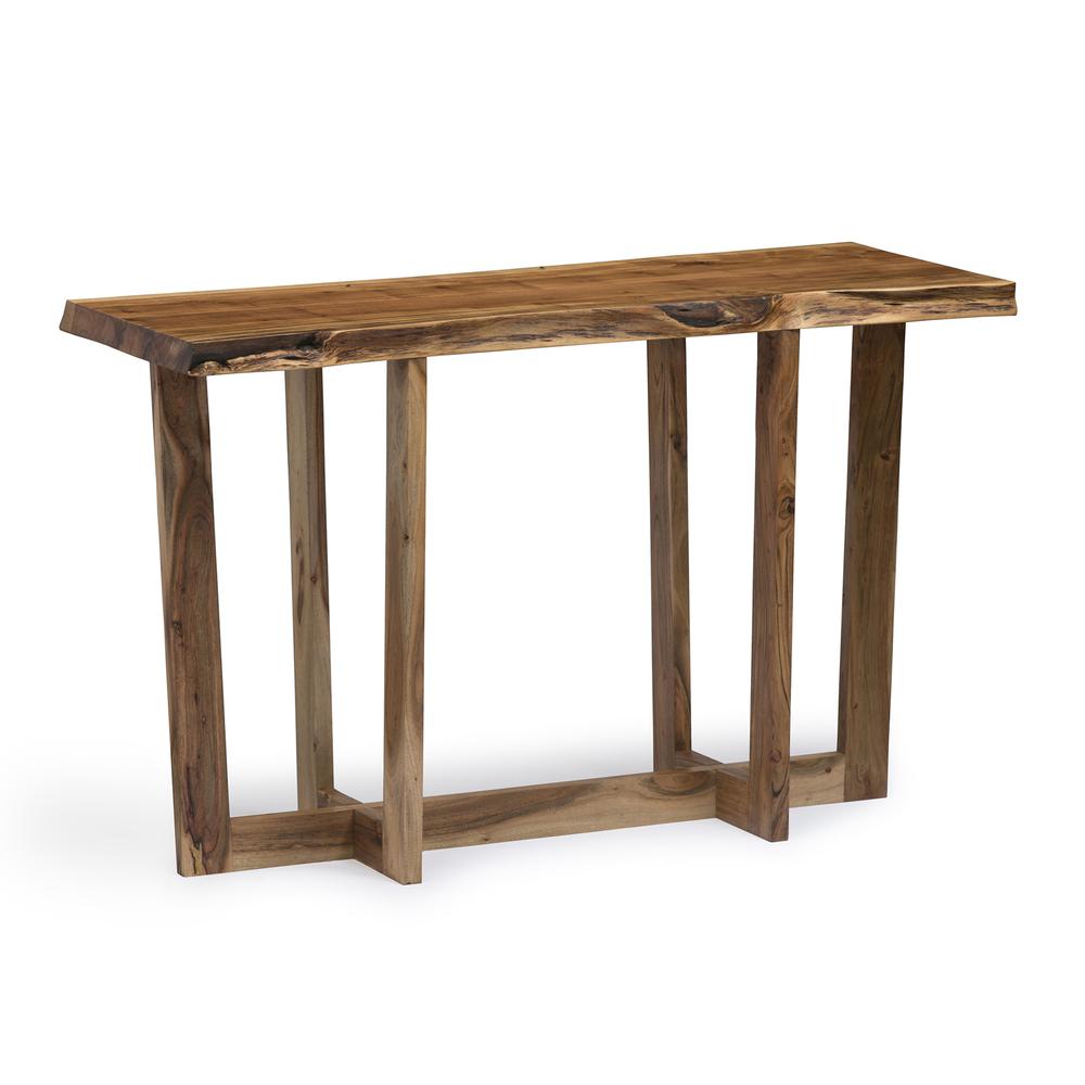 Berkshire Natural Live Edge Wood Media Console Table. Picture 1