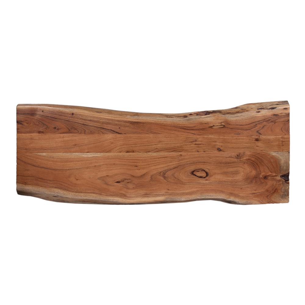 Hairpin Natural Live Edge Wood with Metal 48" Media Console Table, Natural. Picture 5