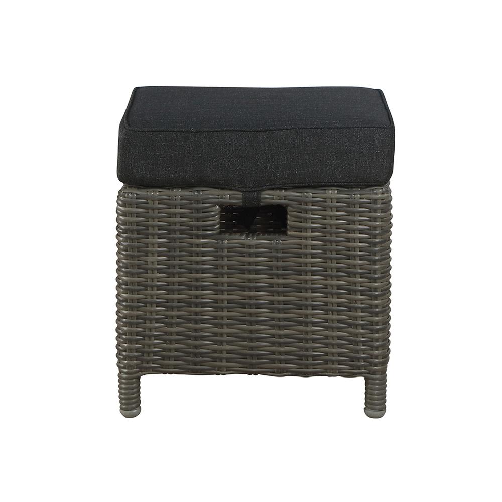Asti All-Weather Wicker 4-Piece Outdoor Seating Set with Two Reclining Chairs and Two Ottomans. Picture 9
