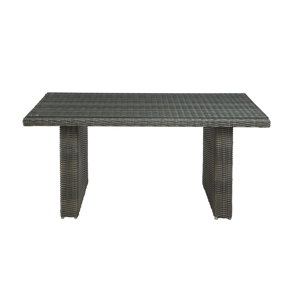 Asti All-Weather Wicker Outdoor 26"H Cocktail Table. Picture 1