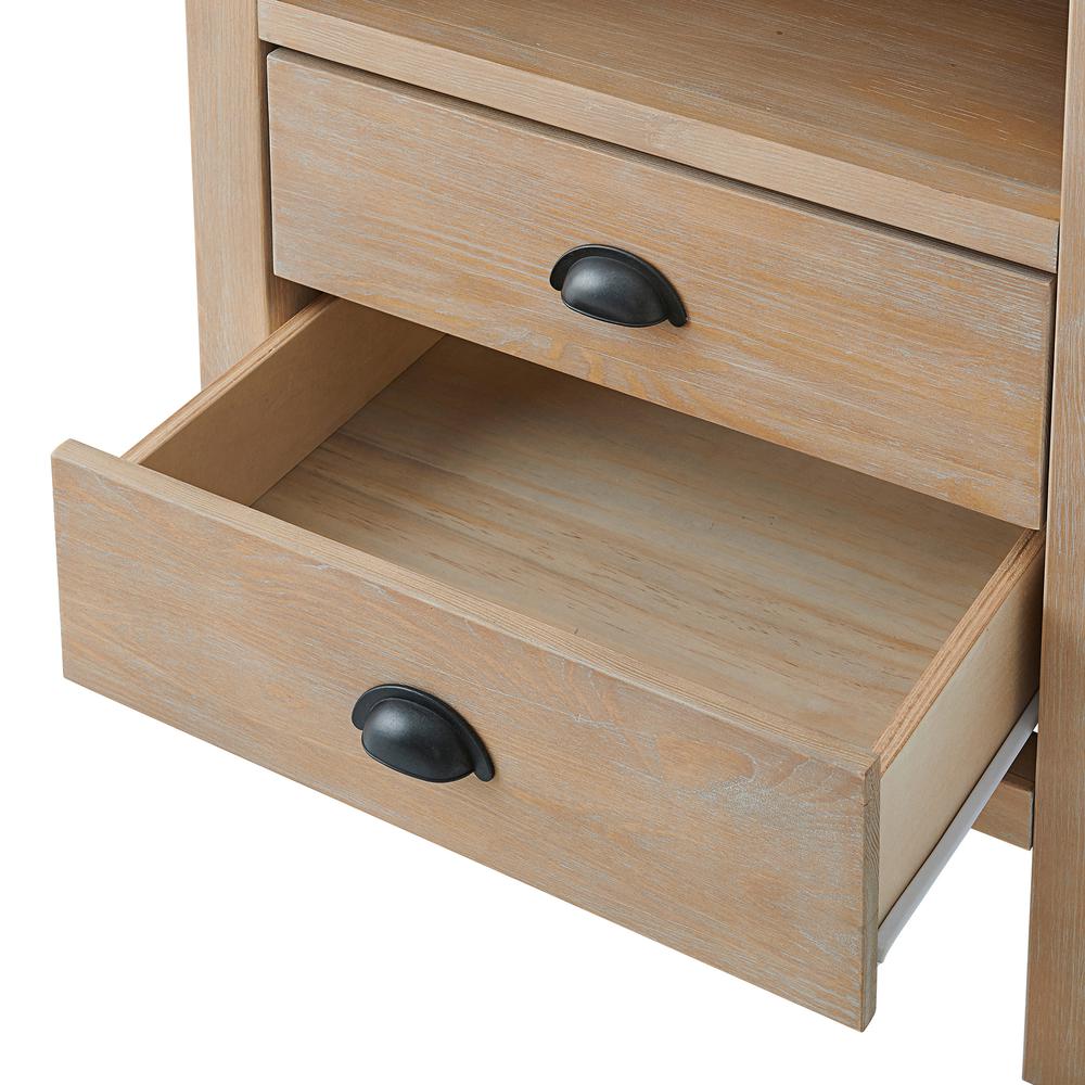 Arden 2-Drawer Wood Nightstand. Picture 3