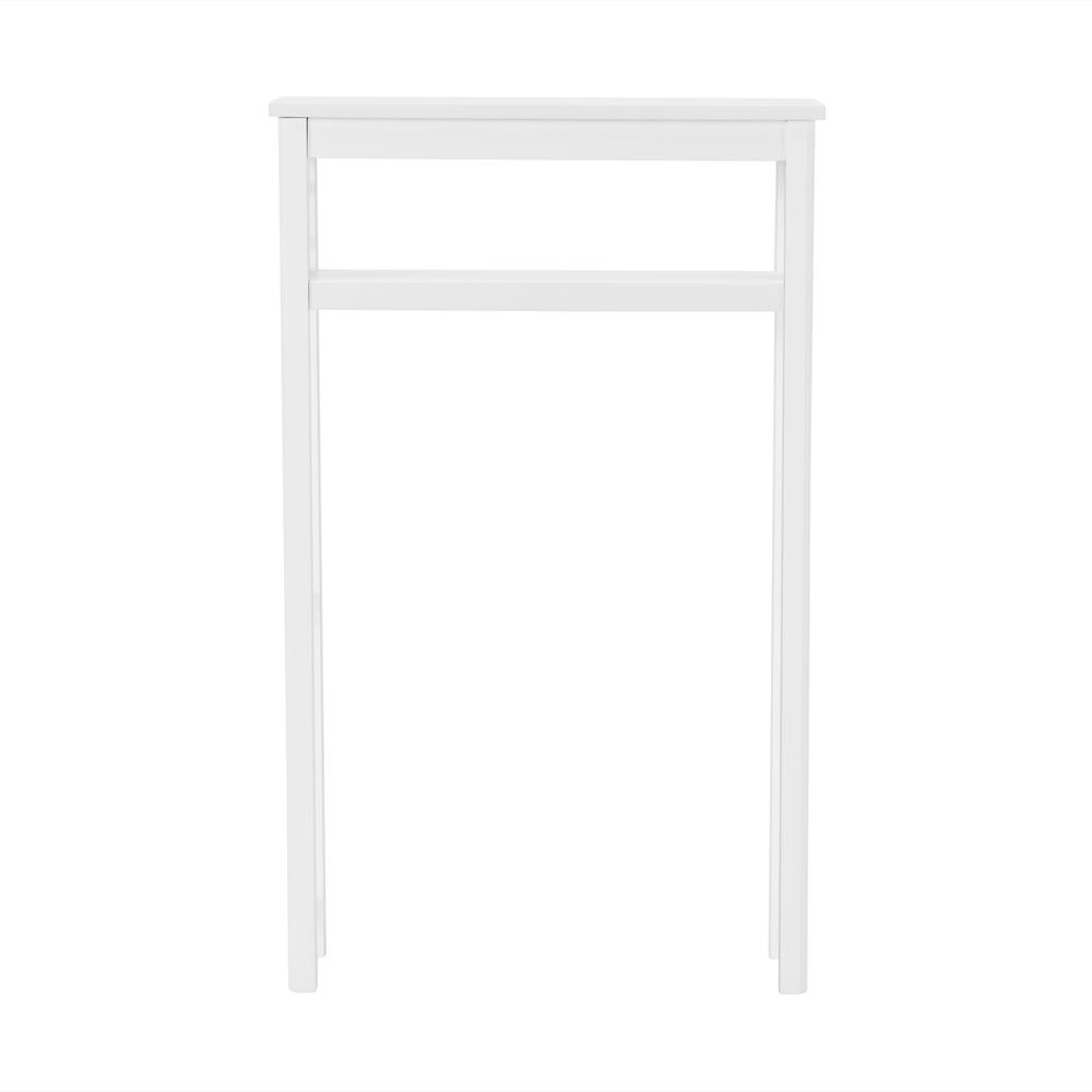 Derby 4-Piece Bathroom Set with Over Toilet Open Storage Shelf, Hamper, Floor Cabinet, and Hutch. Picture 5