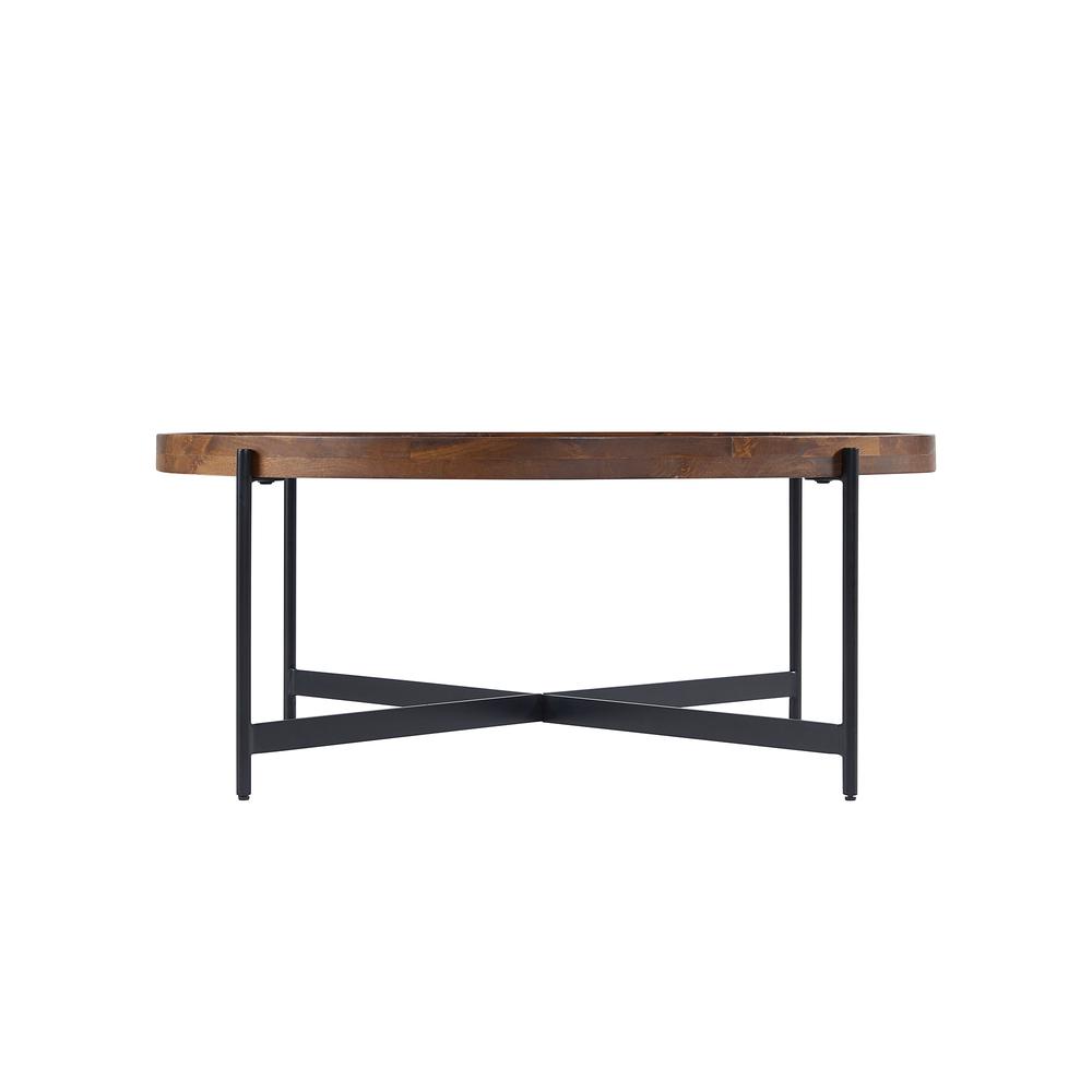 Brookline 42" Round Coffee Table, Medium Chestnut. Picture 4