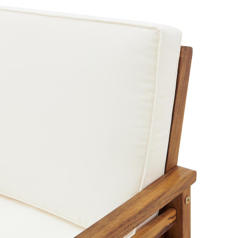 Okemo Acacia Outdoor Dining Chair with Cushion. Picture 5