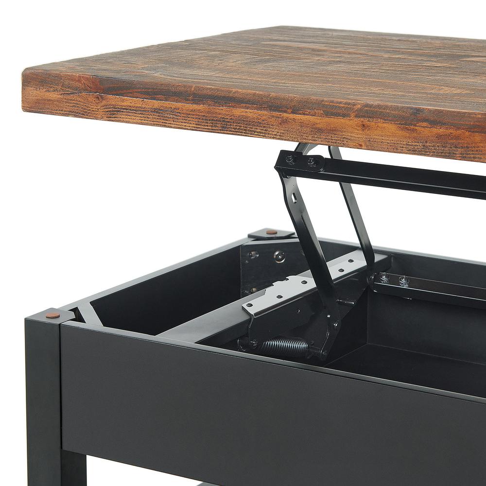 Pomona 42"L Coffee Table with Lift Top and Storage. Picture 6
