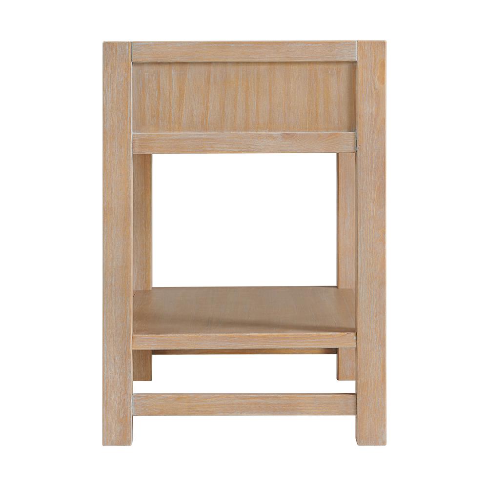 Arden 2-Drawer Wood Nightstand with Open Shelf. Picture 6