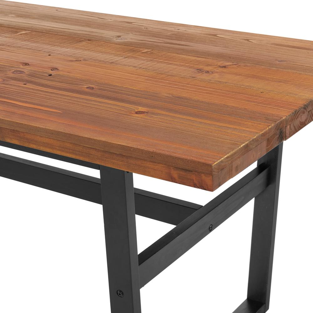 Walden 72" Dining Table with Solid Cedar Top. Picture 5