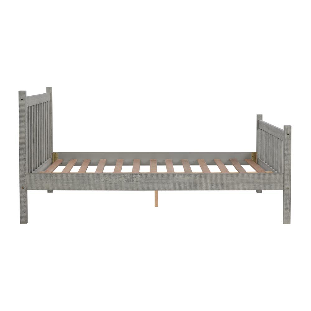 Windsor Wood Slat Full Bed, Driftwood Gray. Picture 6
