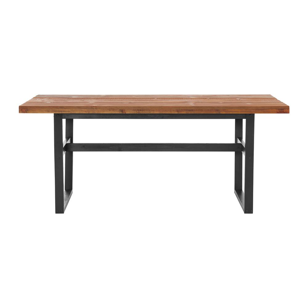 Walden 72" Dining Table with Solid Cedar Top. Picture 1